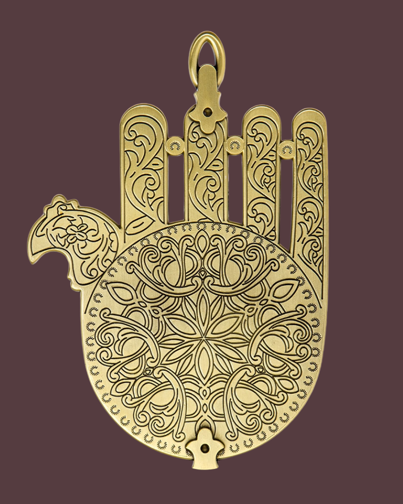 Hamsa Marrakesh. Synagogue Decoration. Morocco. Early 20th Century
