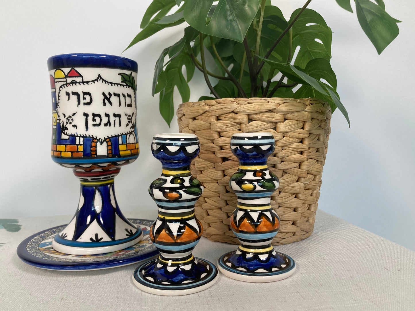 גביע קידוש שבת/פסח קרמיקה ארמנית