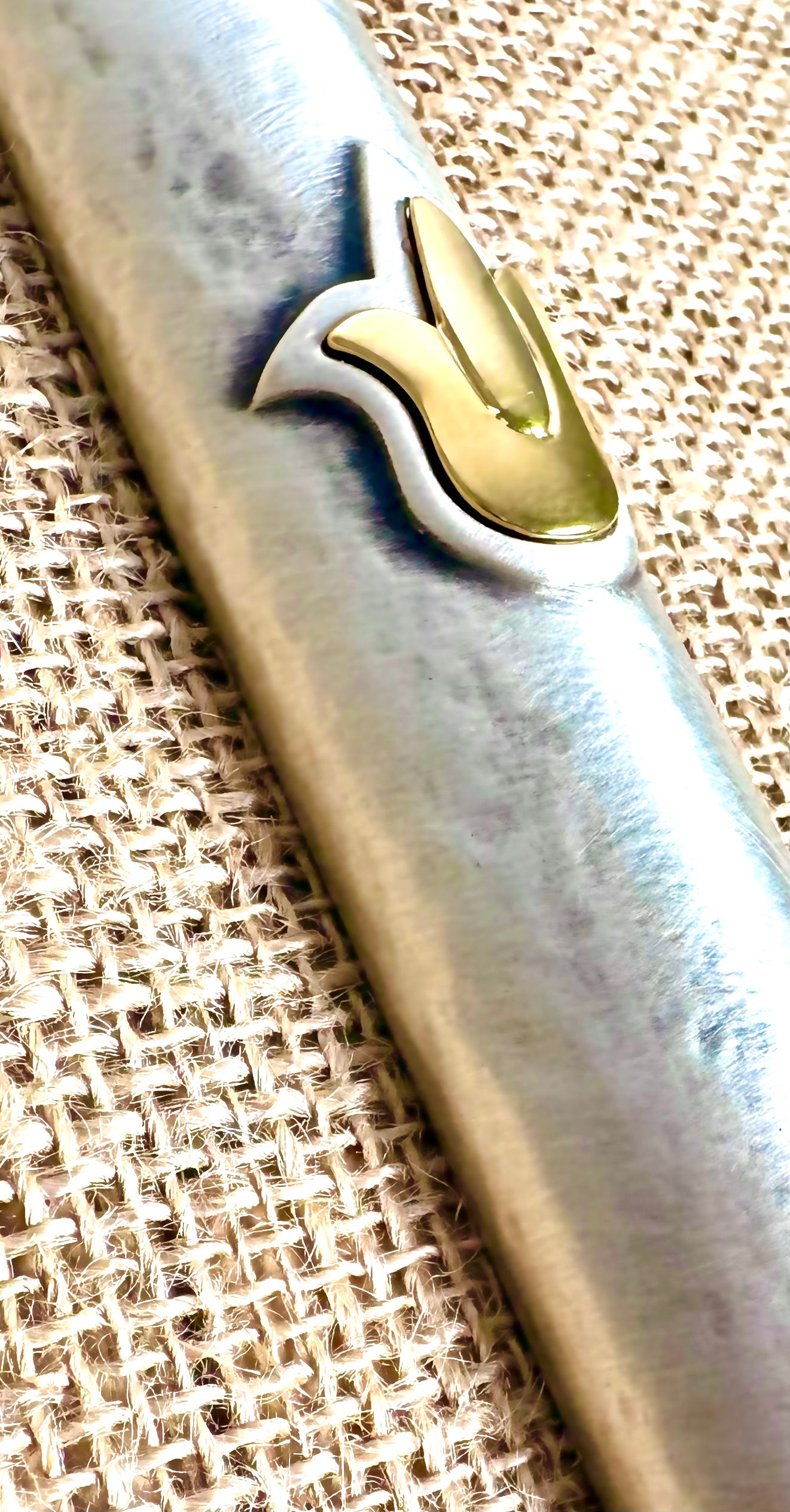 Mezuzah Sterling Silver/Gold plated