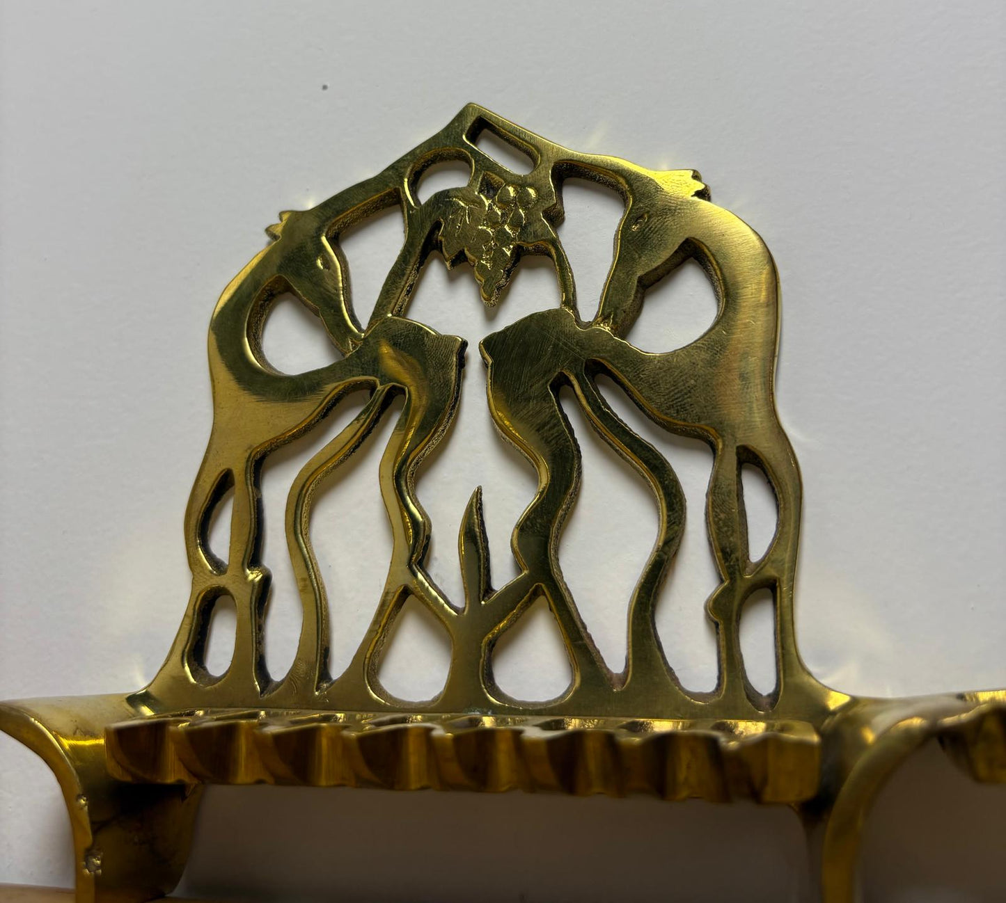 Moroccan Hanukkah Menorah – Brass Oriental Style