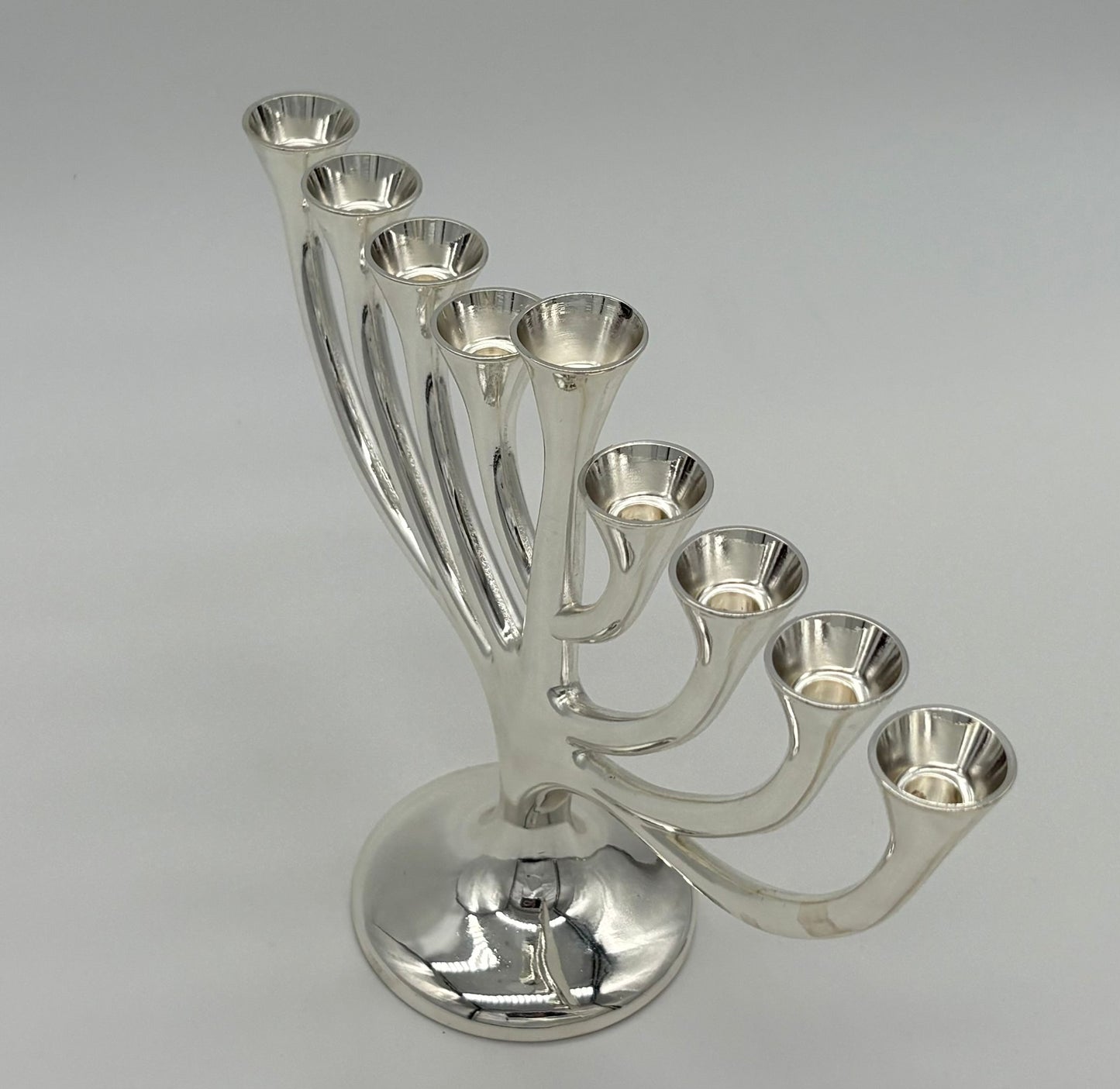 Tree of Life Hanukkiah – Silver Plated