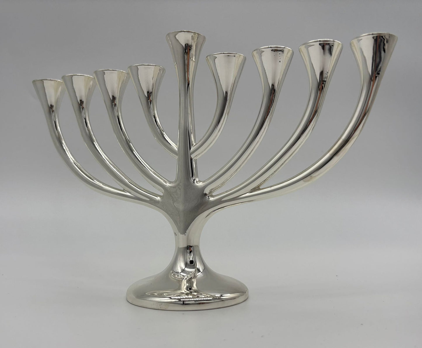 Tree of Life Hanukkiah – Silver Plated