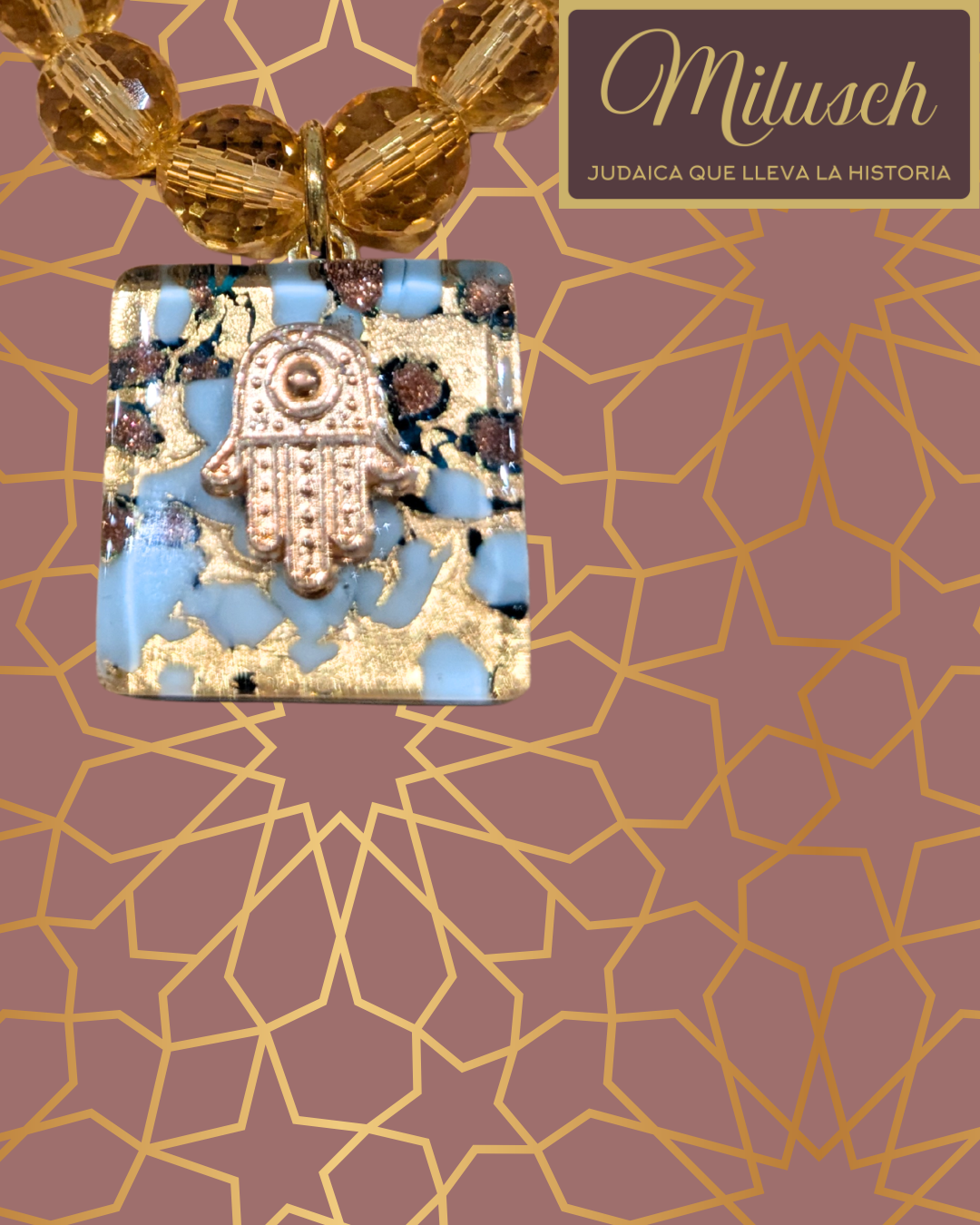 Jerusalem Sunset Gemstone Necklace