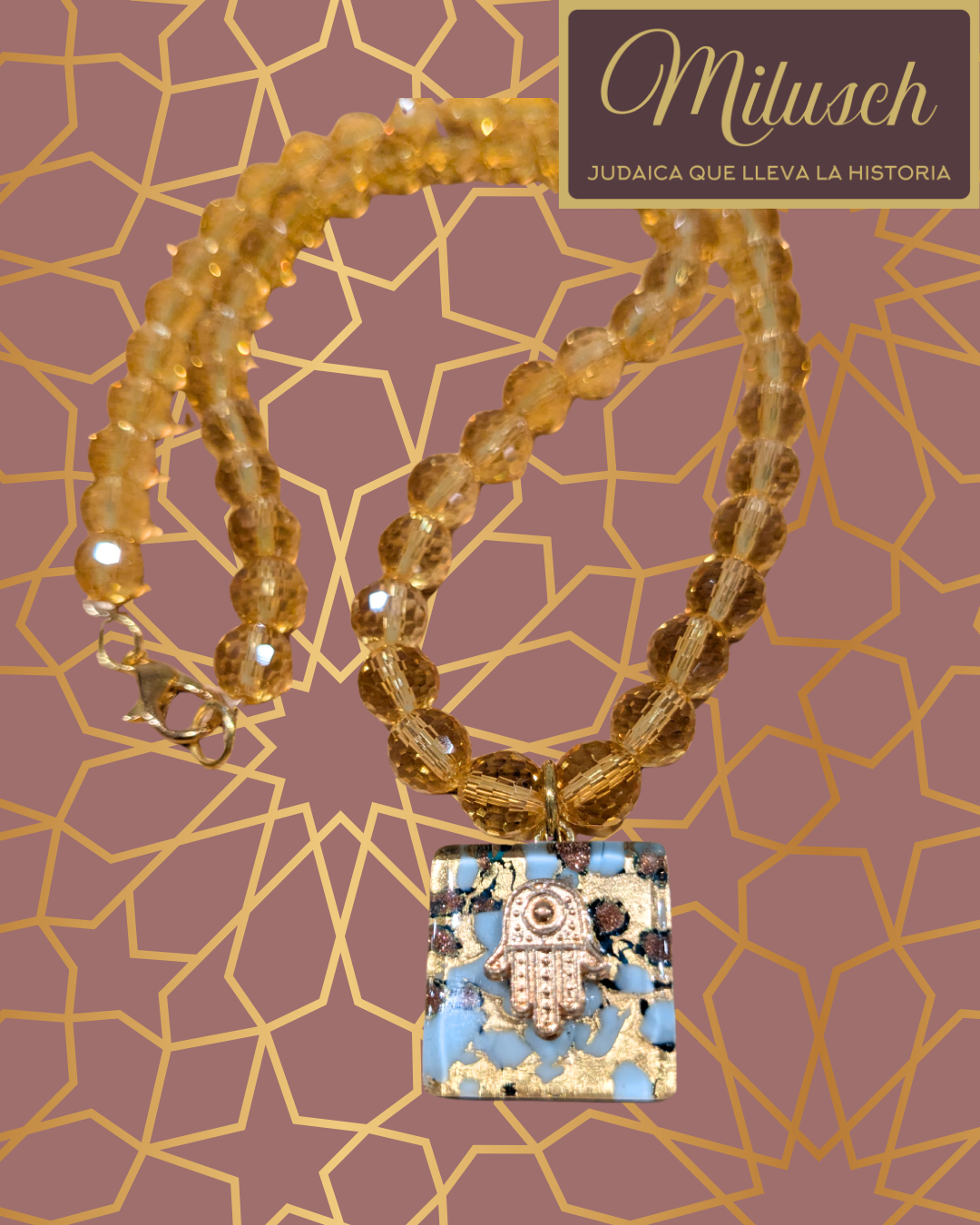 Jerusalem Sunset Gemstone Necklace