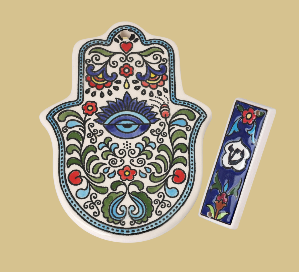 Hamsa & Mezuzah Set