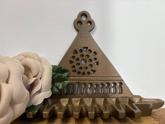 Hanukkah Menorah – Triangular Israel Museum Replica